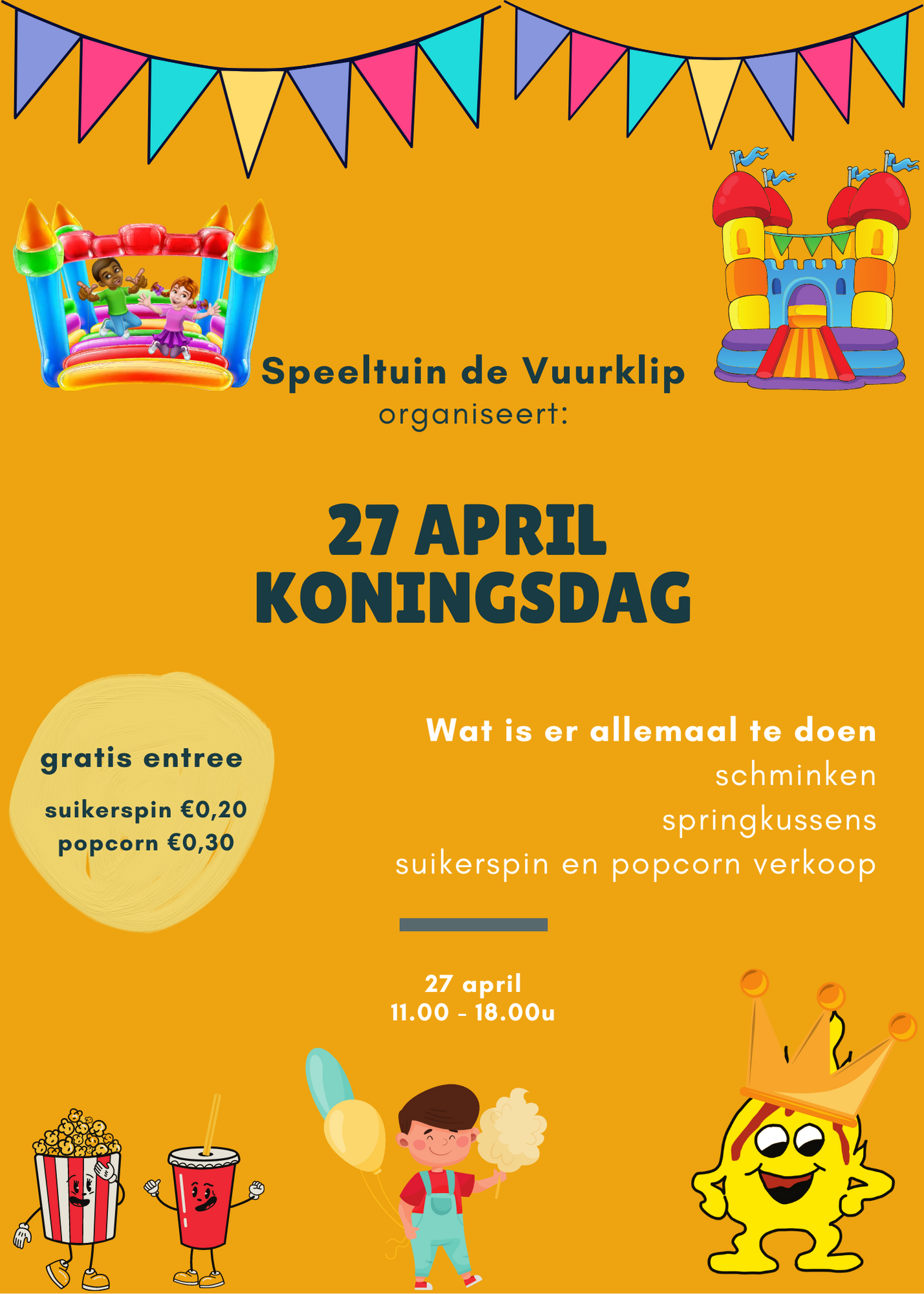 Koningsdag in speeltuin de Vuurklip